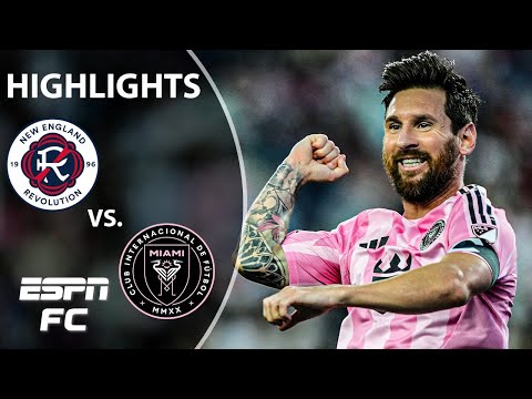 MESSI'S 4TH-STRAIGHT BRACE 😱 New England Revolution vs. Inter Miami | MLS Highlights | ESPN FC