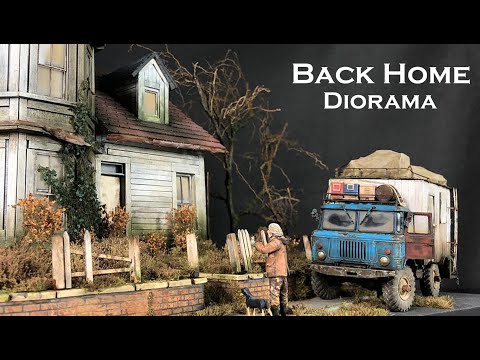 BACK HOME Last Days Diorama mit GAZ-66 Light Truck