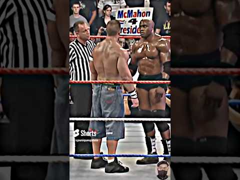 John Cena and Bobby Lashley hand shake /🤝/   john cena vs bobby lashley / #/wwe / #youtube / #shorts
