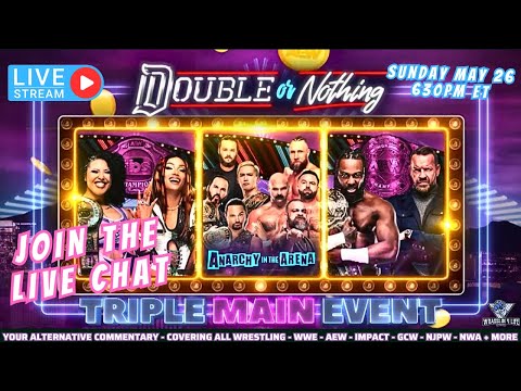 AEW Double or Nothing Live Stream - Join Our Live Chat (May 26, 2024) #aew #aewdoubleornothing