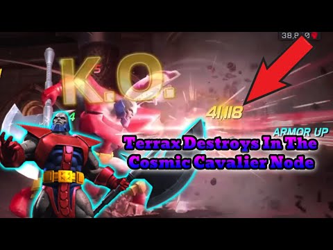 6 Star Buffed Terrax Is A Beast For The Cosmic Node In Cavalier!! | Marvel Contest Of Champions