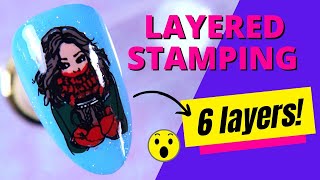 How to do layered nail stamping | All the tips & tricks