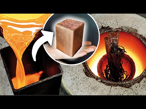 TRASH TO TREASURE | GIANT COPPER MELT DOWN | COPPER MELTING AT HOME