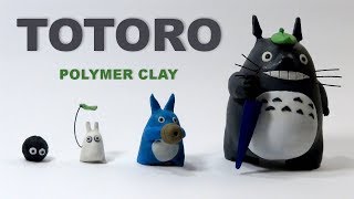 Totoro & Neighbors - Polymer Clay