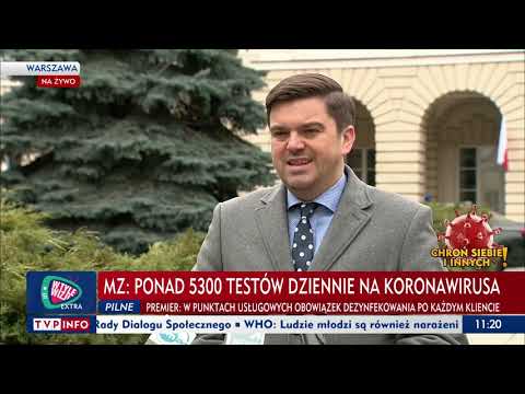 Wojciech Andrusiewicz: 2 kolejne zgony, ponad 5,3 tys. testów