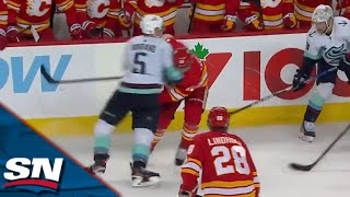 Tempers Boil Over Between Mark Giordano And Calgary Flames At Final Buzzer