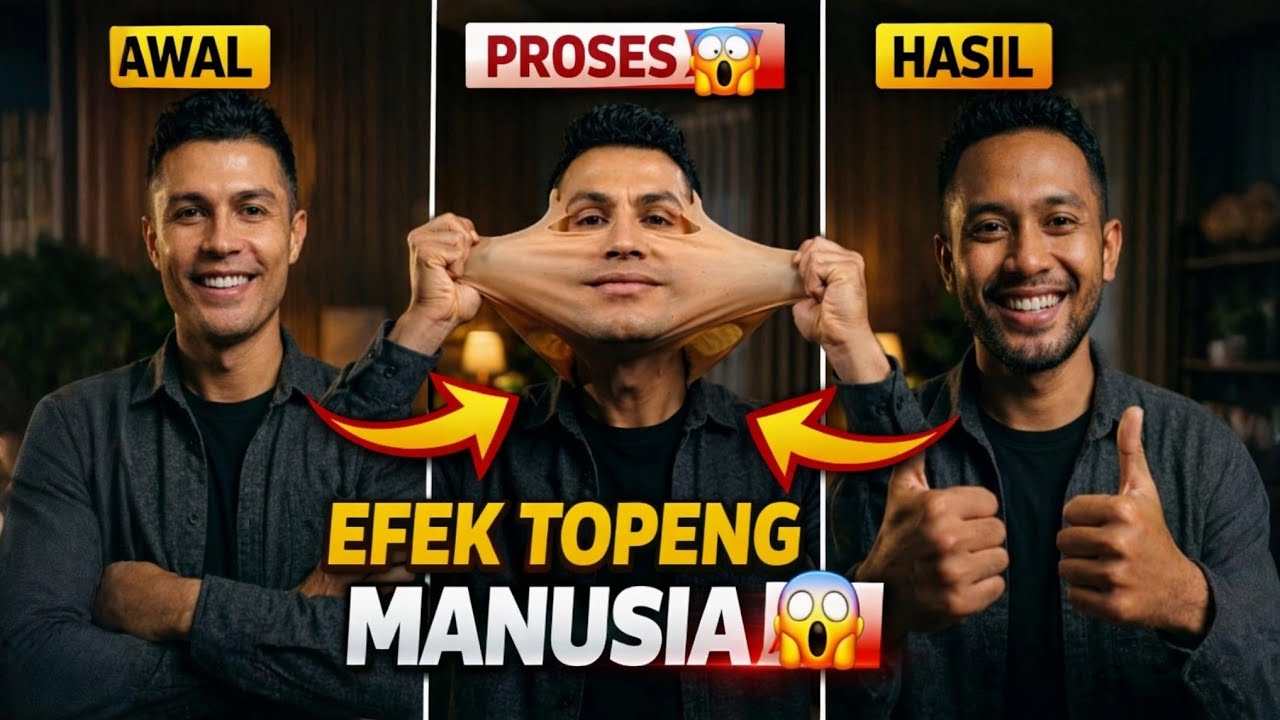 Cara Membuat Transisi Topeng ke Wajah Asli Menggunakan Ai (Smooth Banget!)