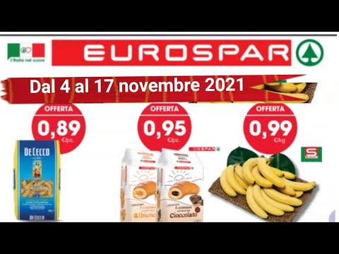 Volantino Eurospar dal 4 al17 novmbre 2021 / ユーロスパー 4 الى 17 نوفمبر 2021