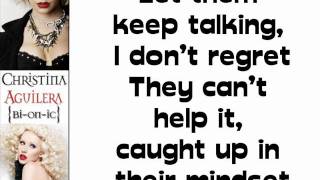 Christina Aguilera - Monday Morning (Lyrics On Screen)