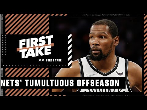 Stephen A. reacts to Kevin Durant's comments after the Nets' tumultuous offseason | First Take