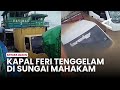Moments Before The Ferry Sinked In The Mahakam River Vehicles Also Submerged