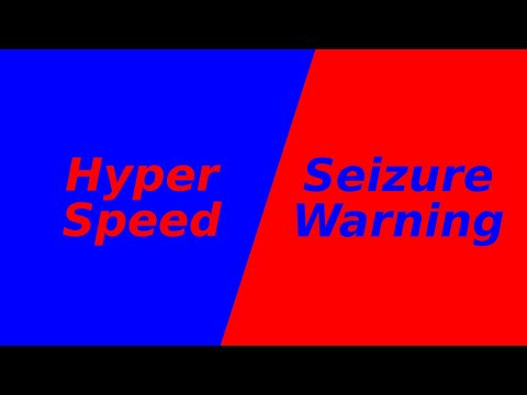 Hyper Speed Flashing Color Changing - Red Blue Screen [10 Minutes SEIZURE WARNING]