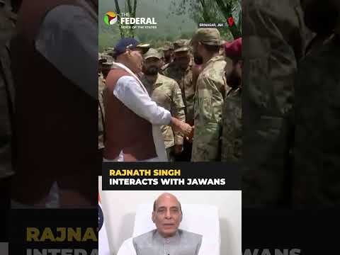 Rajnath Singh Meets and Interacts with Jawans in Srinagar
