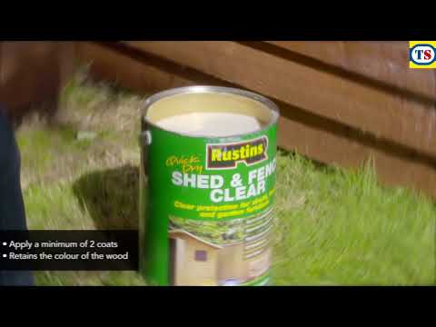 rustins quick dry shed & fence clear protector 1l