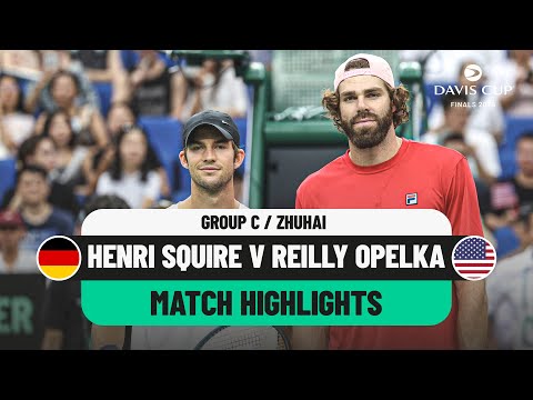 Henri Squire v Reilly Opelka Highlights | Germany v USA Davis Cup 2024 Finals Group Stage