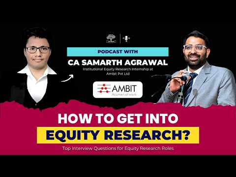 How to get into Equity Research? || Interview Questions asked in Equity Research