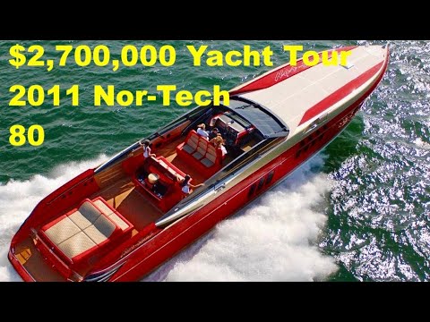 $2,700,000 Yacht Tour : 2011 Nor-Tech 80