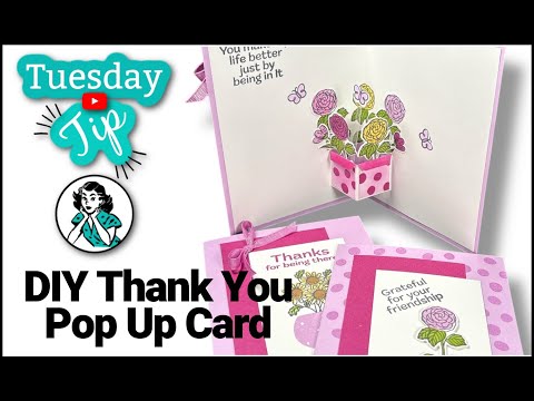 Thank You Pop Up Card Idea | DIY A Wow Floral Card