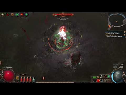 Path of Exile Occultist Blade Vortex Dying Breath Stun build