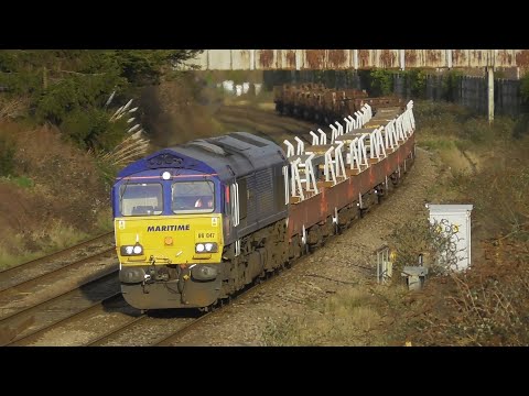 Portbury Steel Trains 6Z72 in Bristol Jan - Feb 2022