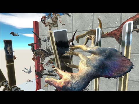 ALL UNITS FALLING DOWN 4 - Animal Revolt Battle Simulator