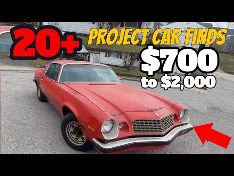 20 Classic Cars Priced at $2,000 and Below – Projects from the 1950s to 1980s for Sale!