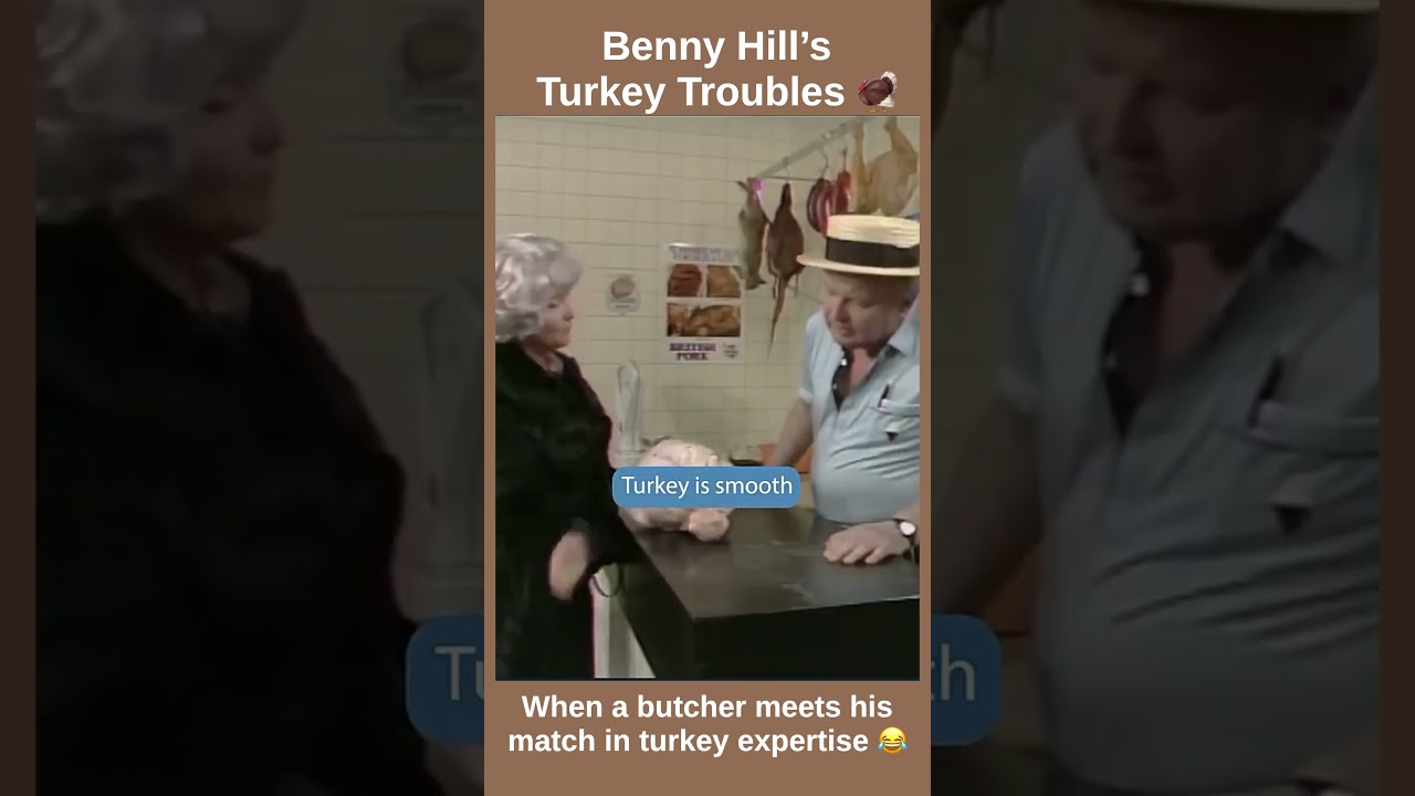 Who Needs a Turkey? Benny Hill’s Hilarious Butcher Shop Skit!
