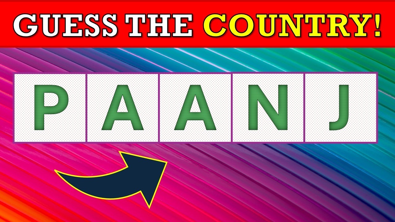 Guess the Country by Its Scrambled Name! 🌍 Fun Trivia Challenges