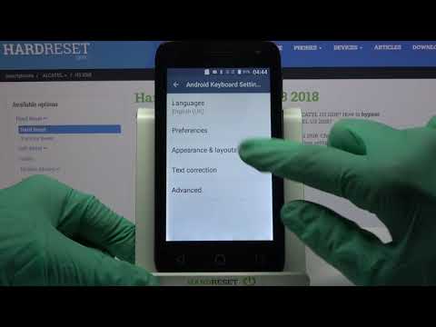 ALCATEL U3 2018 – Activate / Turn Off Keyboard Auto-Correction