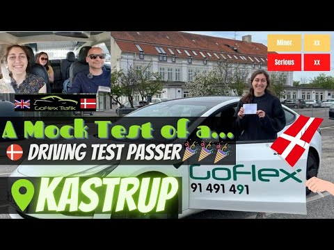 Ep. 13 - Practical Driving Test Passer - Kastrup Evaluerende praktiskprøve - Mock Driving Test