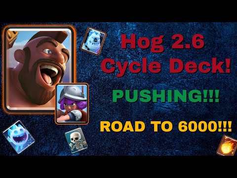 🔴INSANE CYCLE! 5000+ 2.6 Hog Rider Cycle Pushing LIVE Gameplay - Clash Royal