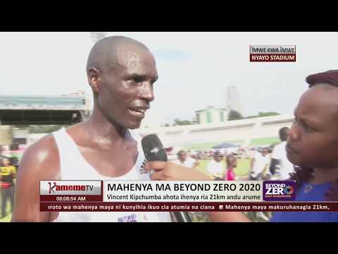 Vincent Kipchumba niwe wahoatana ihenya ria 21kl ria Beyond Zero Half Marathon
