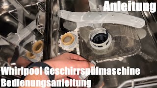 Whirlpool Geschirrspülmaschine Bedienungsanleitung - ADG221 Geschirrspüler Bedienung Anleitung