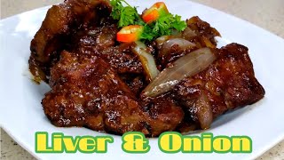 Delicious Liver and Onion Recipe//How to cook Tender Liver and Onion//Easy Beef Liver Recipe