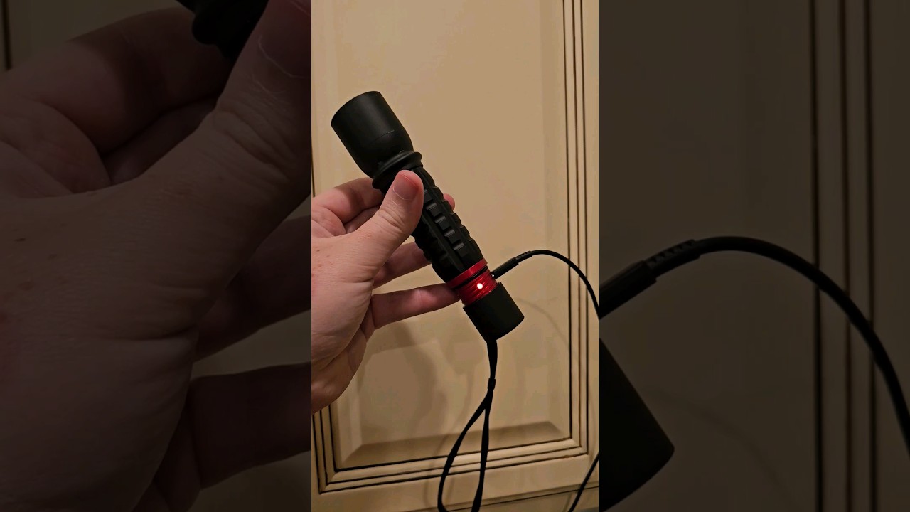 USB charged Flashlight! I hate buying batteries! #shorts #flashlight #USB #viral #reels #outdoors