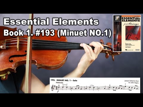 [Essential Elements Violin] Book 1. #193 Minuet no. 1