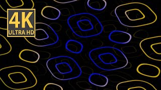 Relaxing Blue Yellow Abstract Background Video  VJ LOOP NEON 4k Screensaver for Meditation