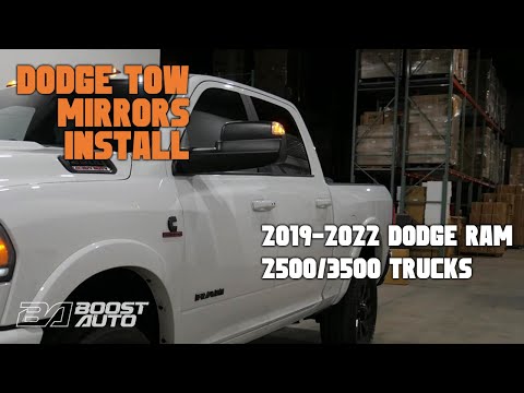 Full Tow Mirror Install: 2019-2022 Dodge Ram 2500/3500 (5th Gen) Tow Mirrors - Boost Auto Parts