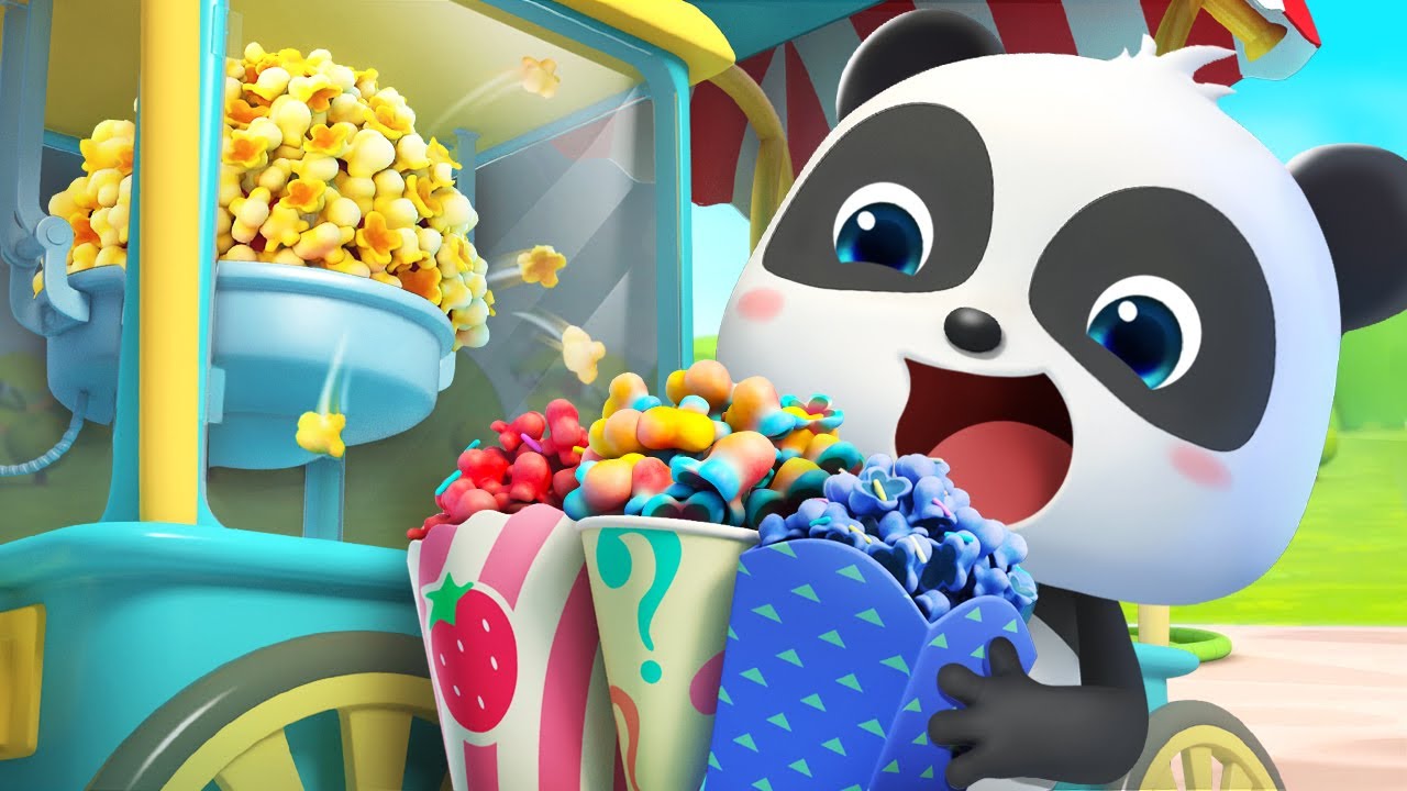 Rainbow Popcorn Truck | Ice Cream | Colors Song | Nursery Rhymes | Kids Songs | BabyBus