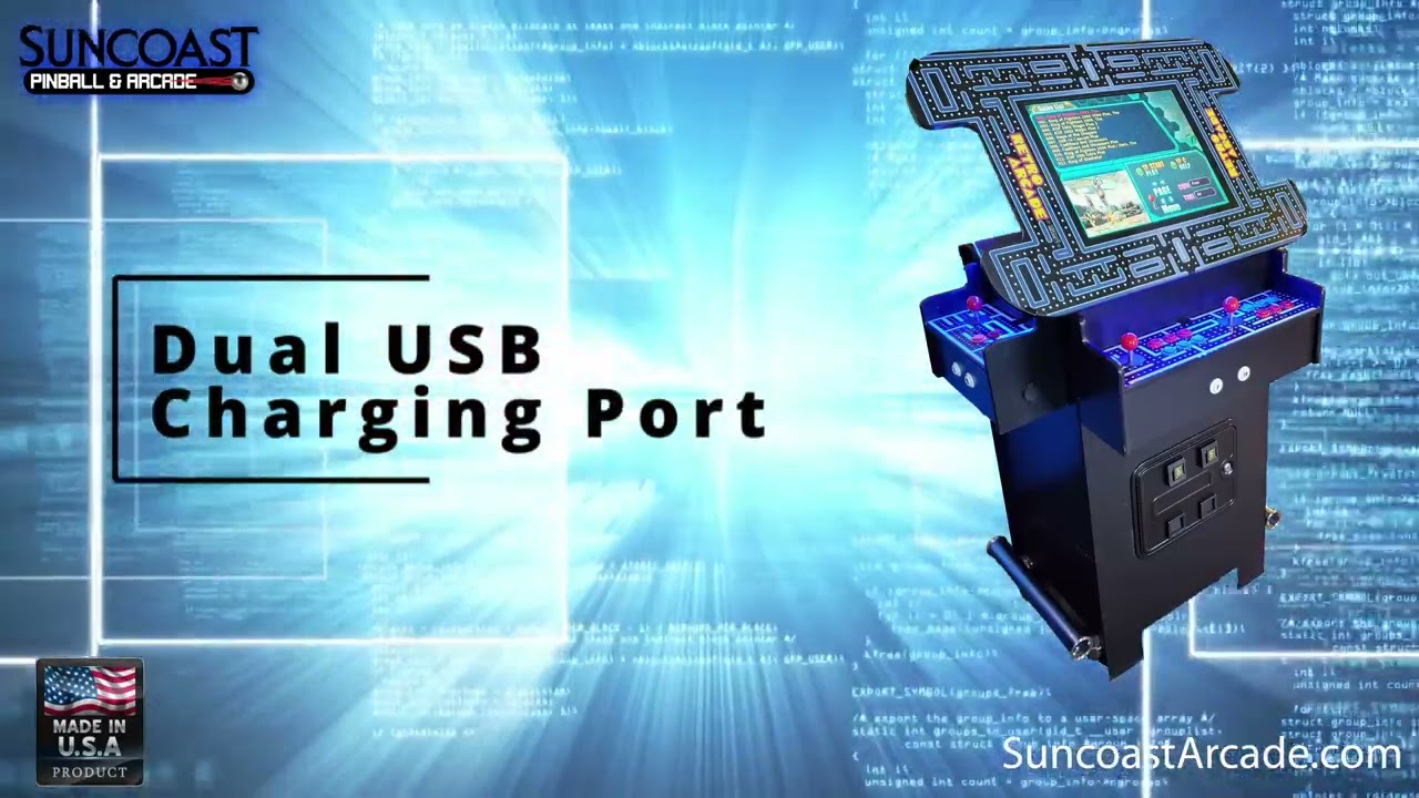 Suncoast Arcade Premium 3 Sided Cocktail Arcade Machine
