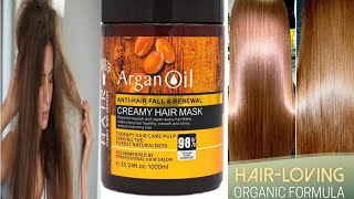 Argan hair mask for dull dry and rough frizzy hair | best hair mask |Review|haircare routine |