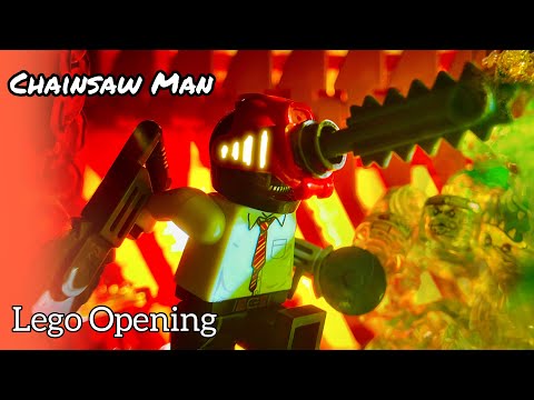 Lego Chainsaw Man | Stop Motion Anime Opening [KICK BACK]