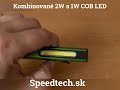 Mini inšpekčné AKU LED svetlo - 2 W + 1W COB LED modul / Li-Pol 3,7 V 800 mAh - Video Youtube