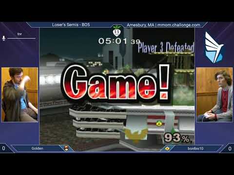 MMOM144 SSBM - Golden (C. Falcon) vs. bonfire10 (Sheik) - Melee LSF