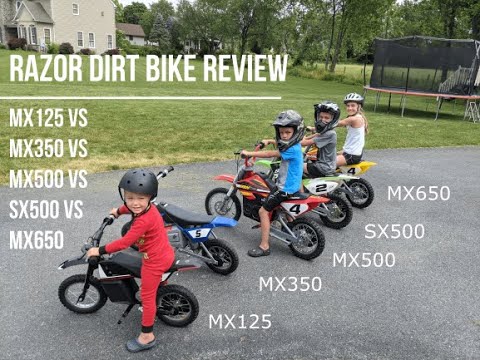 Razor Dirt Bike Review (MX125, MX350, MX/SX500, and MX650) - All Within One View