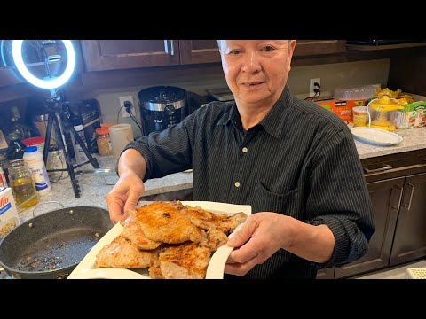 Dad's Recipe: Easy Delicious Chinese Pan Fried Pork Chops Recipe Tender, Moist & Tasty