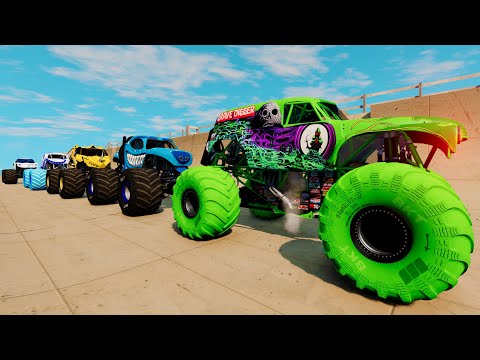 Monster Mutt and Monster Trucks High Speed Competition Monster Jam Adventures & Stunts