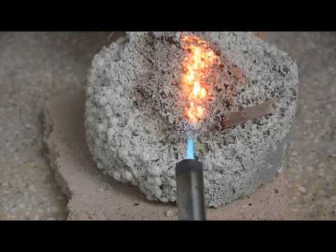 Brandversuch Styropor