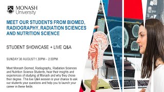 Meet our students from Biomed, Radiography, Radiation Sciences and Nutrition Science