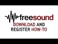 Freesound - How to Register, Activate, Login & Download Sounds